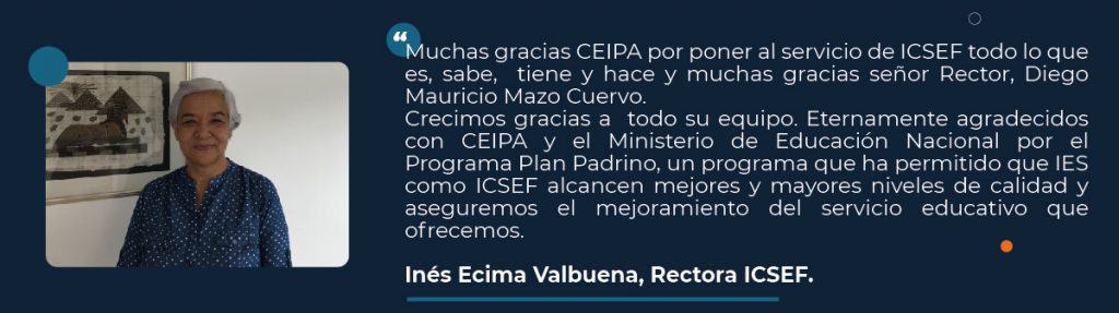 Inés Ecima Valbuena Rectora ICSEF CEIPA Powered by Arizona State University
