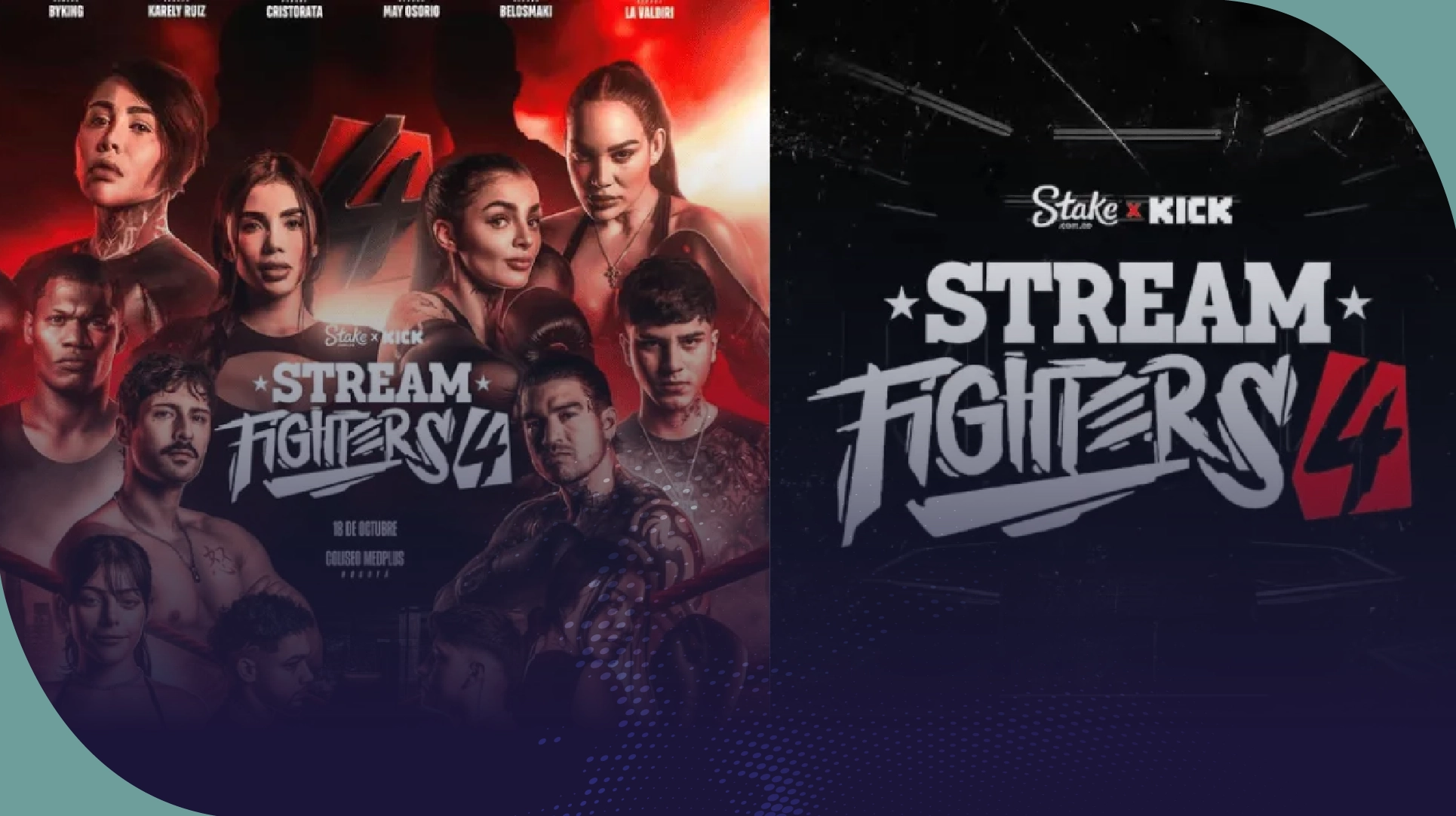 Yina Calderón y Andrea Valdiri durante su pelea en Stream Fighters 4 transmitida por Kick. Stream Fighters 4 y el auge del streaming: la nueva era del entretenimiento digital